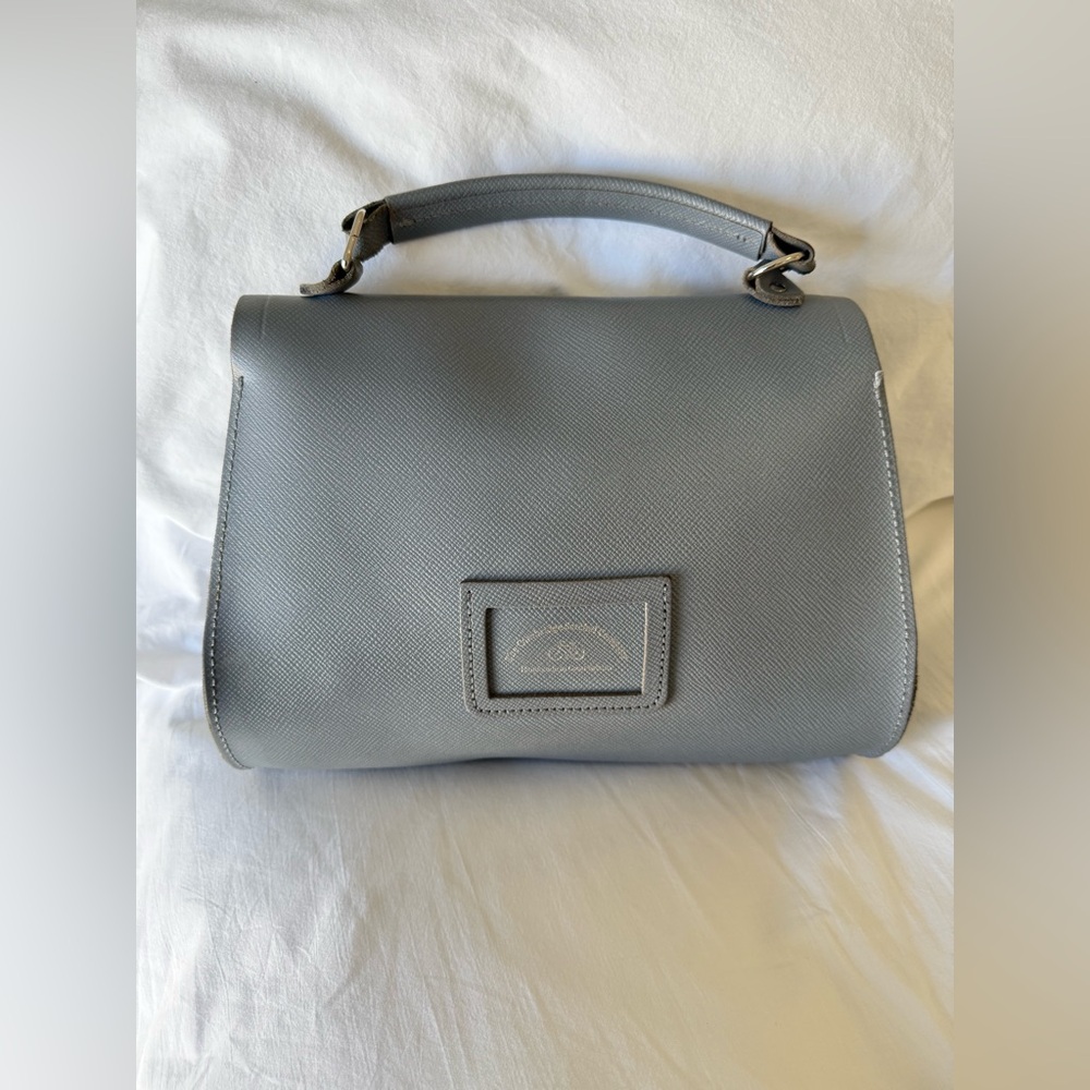 Cambridge Satchel Company | Blue Poppy Saffiano Leather Crossbody Handbag - Picture 2 of 13